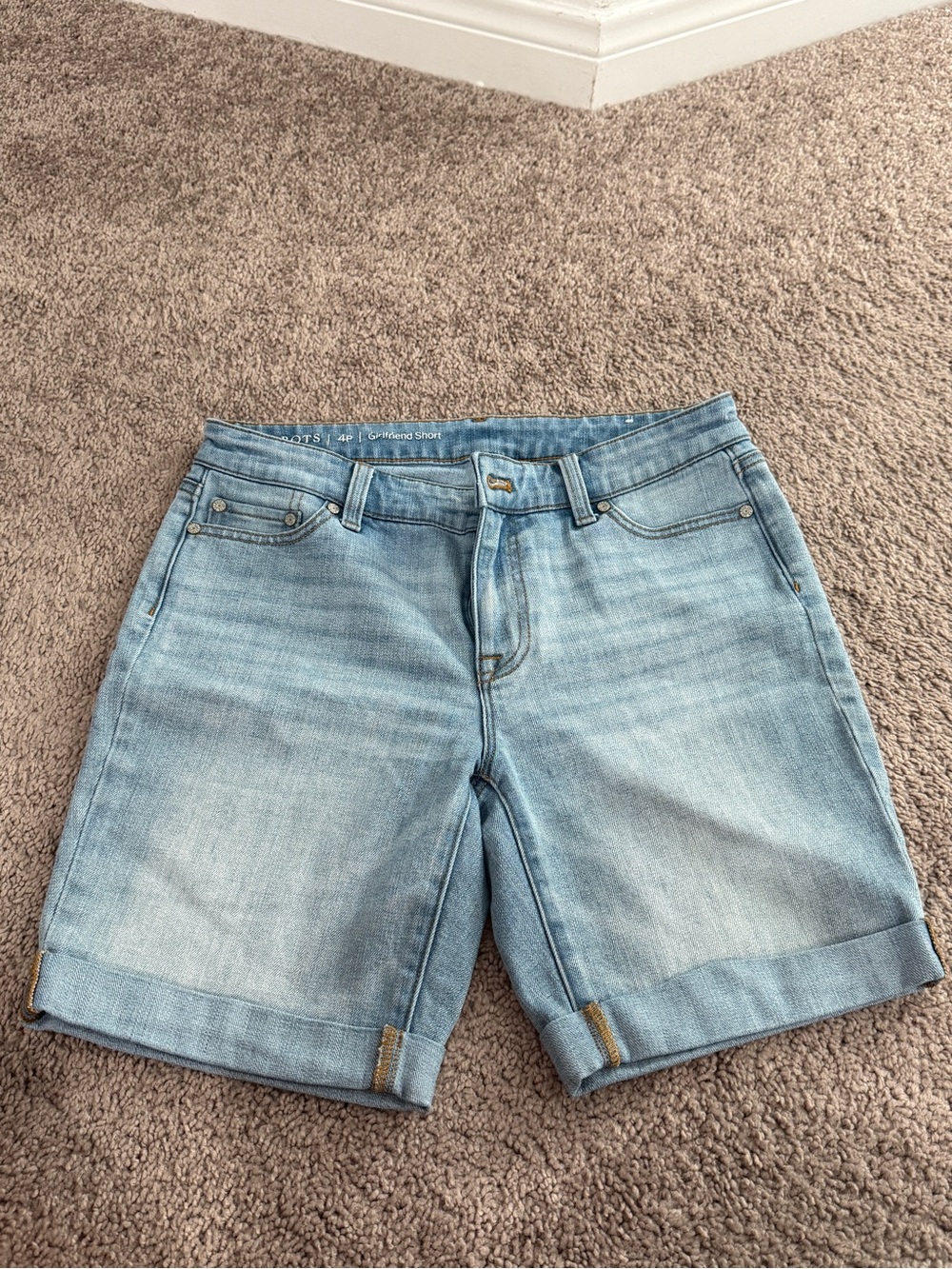 Talbots Light Blue Girlfriend Shorts